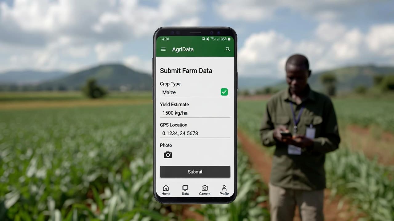 AgriData mobile data collection app