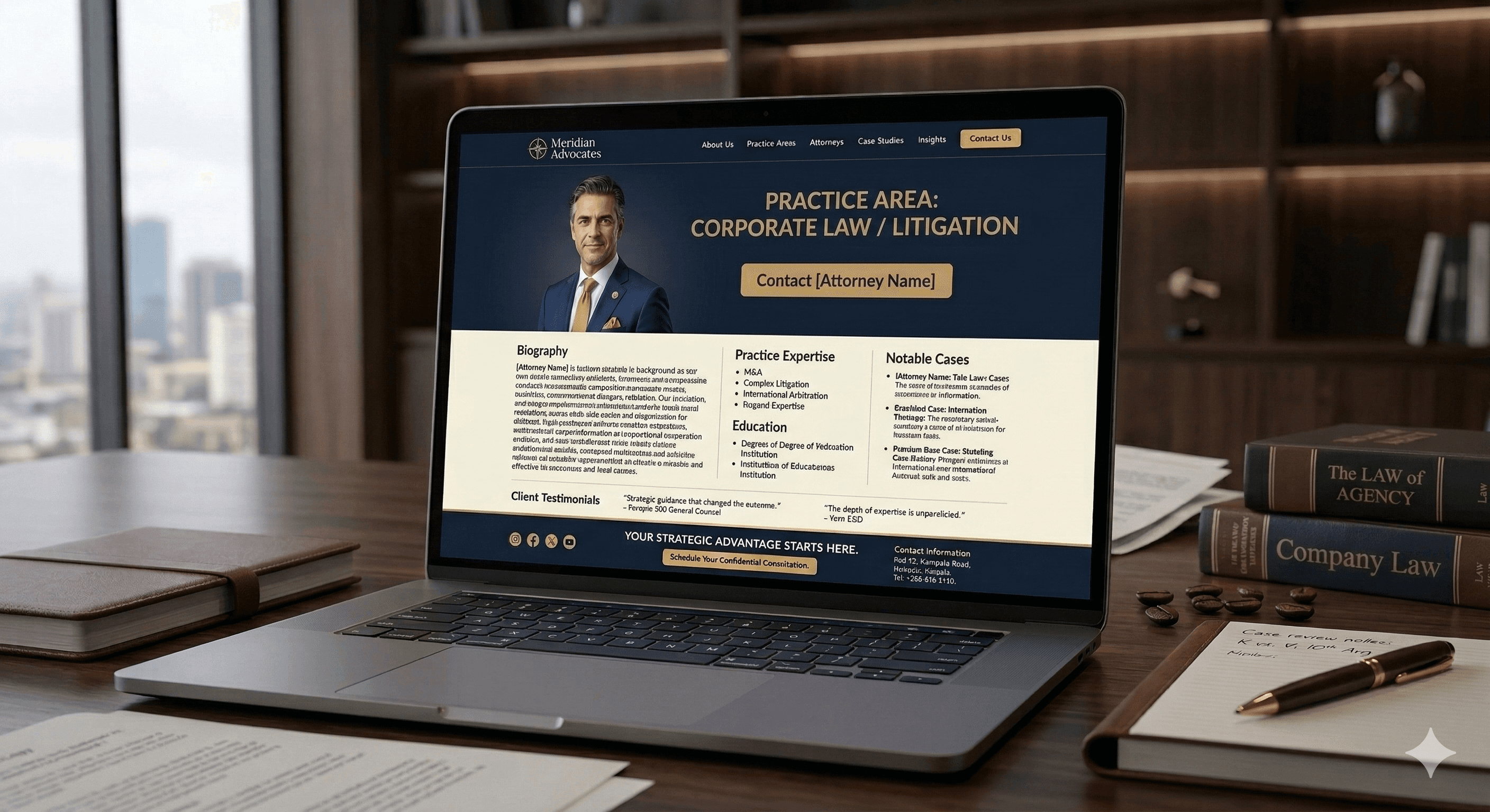 Meridian attorney profile page