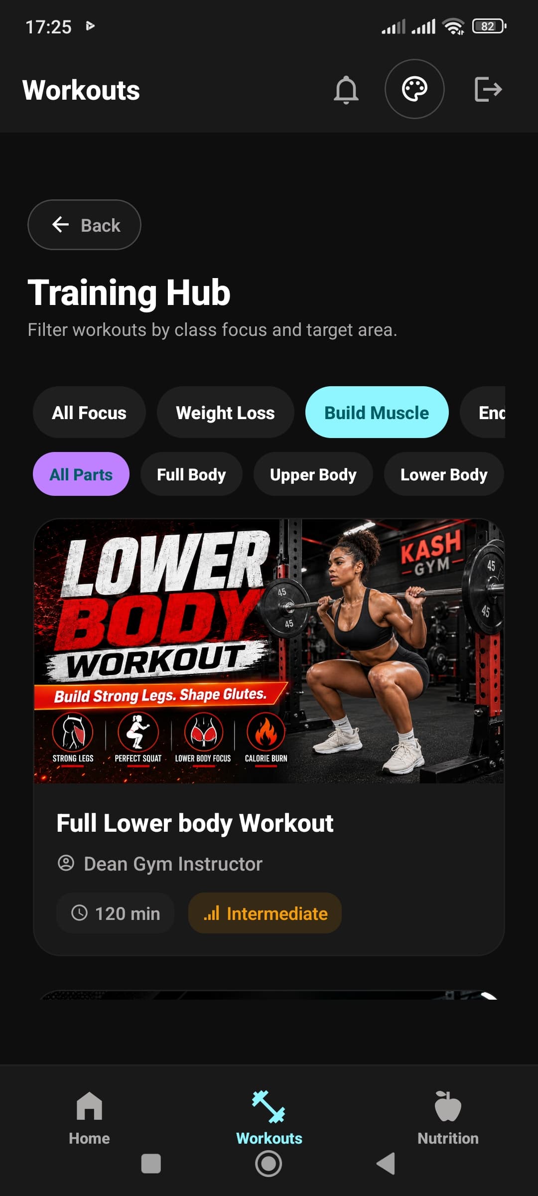 Workout classes